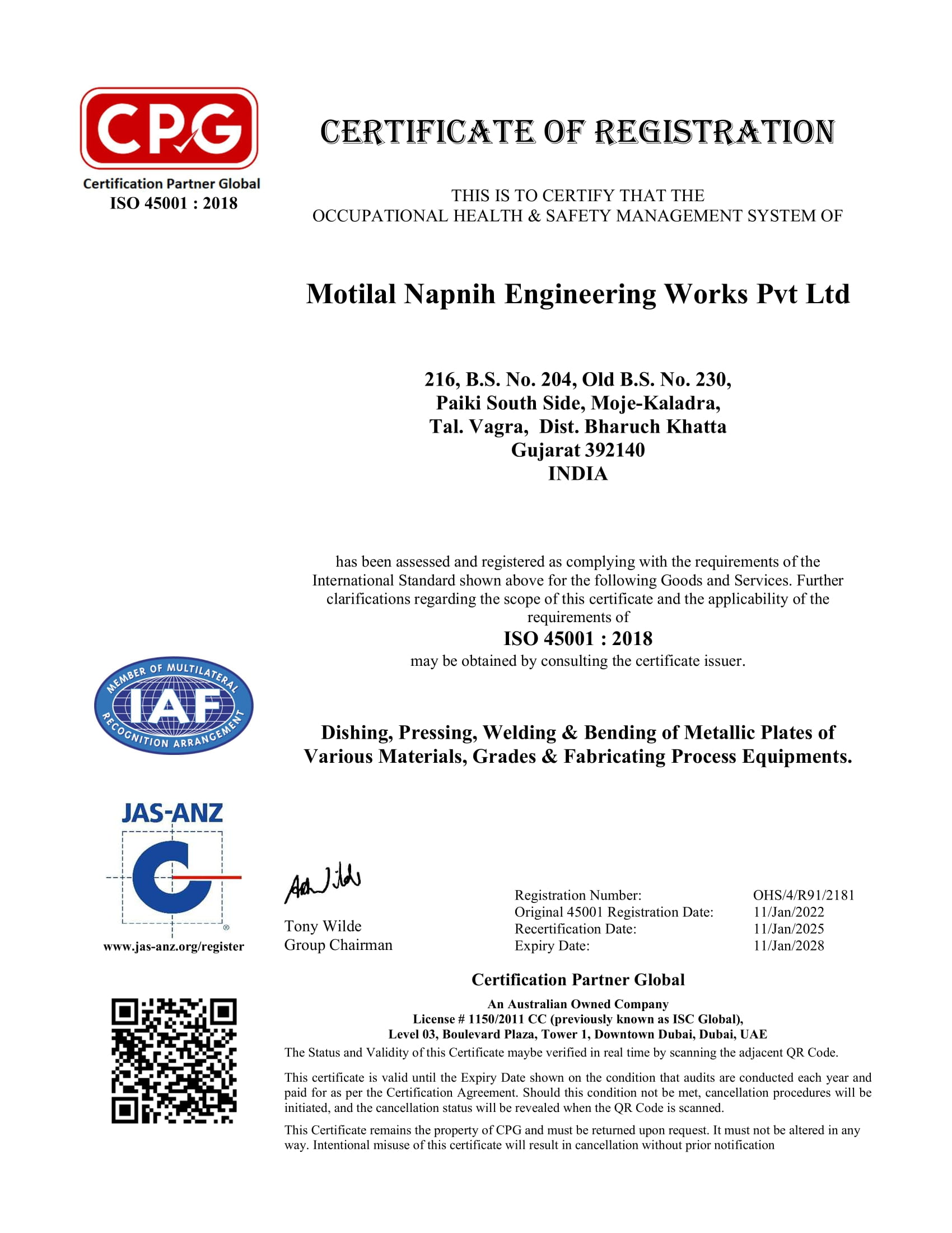 Motilal Napnih OHS Cert 2025-1